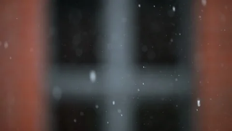 Bokeh rain in slow motion with defocused window graphic element Stock Footage 130125630