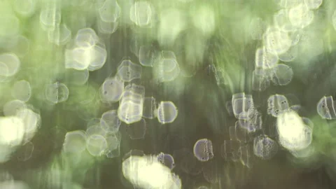 Bokeh of raindrops outside the window pane Video stock 223312970