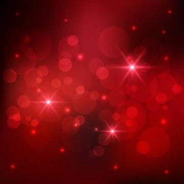 Bokeh red background Stock Illustration