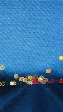 Bokeh Road lights Stock Illustration