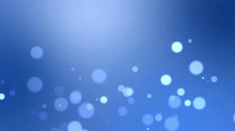 Bokeh seamless blue background loop with space for text Stock Footage 34462077