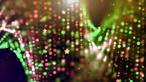 Bokeh shining particles 4K motion background  3D Stock Footage 256281786