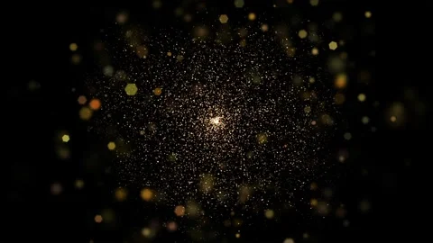 Bokeh shining spark Speed of Light Streaks particles. Shimmering Glittering.. Video stock 254388674