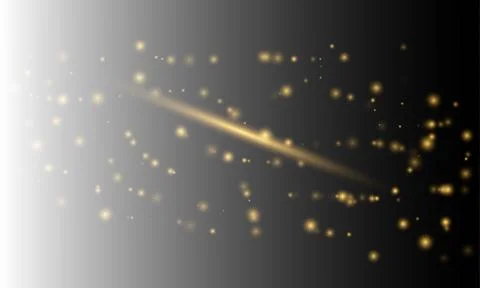 Bokeh, sparkles, shimmer on transparent background, festive shiny background Stock Illustration