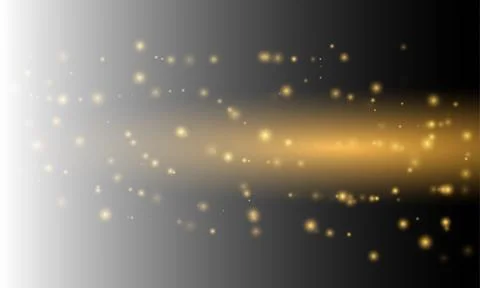 Bokeh, sparkles, shimmer on transparent background, festive shiny background Stock Illustration