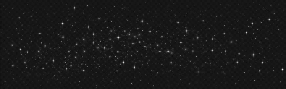 Bokeh sparkles on transparent background 库存插图