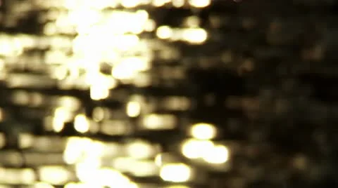 Bokeh Sunlight Relfecting off creek 스톡 동영상 10803789