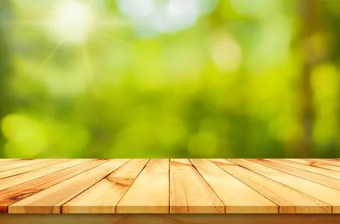 Bokeh table Stock Photos