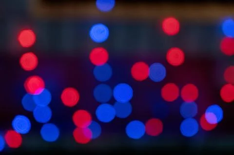 Bokeh texture blurred background of multicolored lights, back blurred backgro Stock Photos