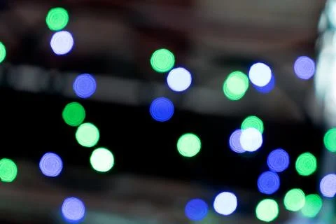 Bokeh texture blurred background of multicolored lights, back blurred backgro Stock Photos