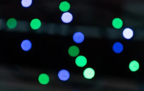 Bokeh texture blurred background of multicolored lights, back blurred backgro Stock Photos