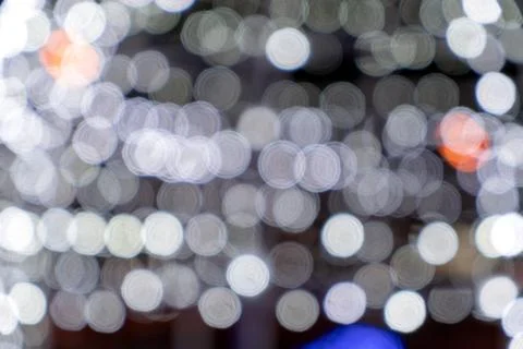 Bokeh texture blurred background of white lights, back blurred background Stock Photos