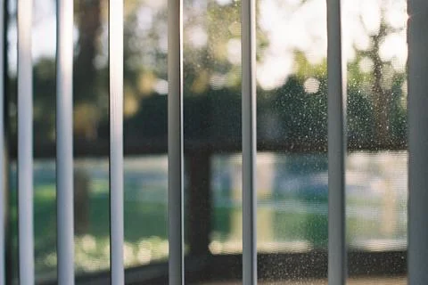 Bokeh Through Blinds Stock Photos