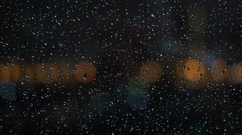 Bokeh through Wet Window Video stock 54319547