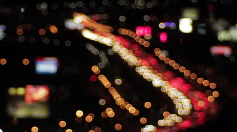 Bokeh Traffic Stock Footage 57310098