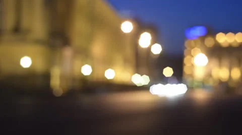 Bokeh Traffic Lights Stock Footage 27623958