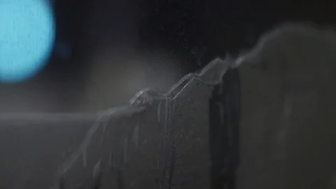 Bokeh Traffic Lights Over Broken Glass Video stock 105224095