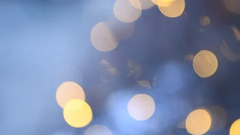 Bokeh of tree branches and light during winter Stock Footage 76638599
