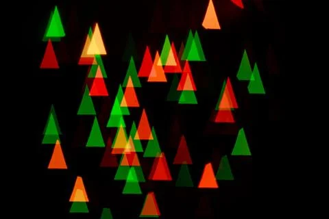 Bokeh triangle Stock Photos