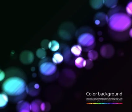 Bokeh vector lights effects Stock Illustration