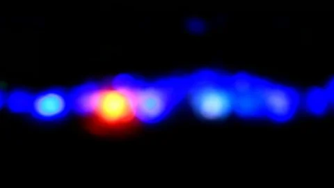 Bokeh video, the effect of lights in the water 스톡 동영상 114699601