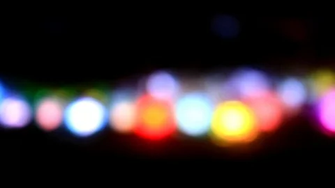 Bokeh video, the effect of lights in the water Video stock 114699657