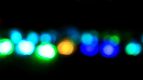 Bokeh video, the effect of lights in the water Stock Footage 114699732