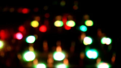 Bokeh video, the effect of lights in the water Stock Footage 114699762