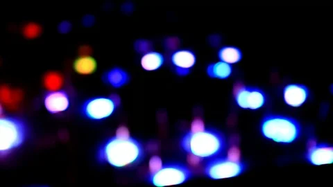 Bokeh video, the effect of lights in the water Stock Footage 114699768