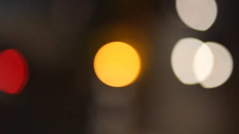 Bokeh Videography at Night Stock Footage 244761783