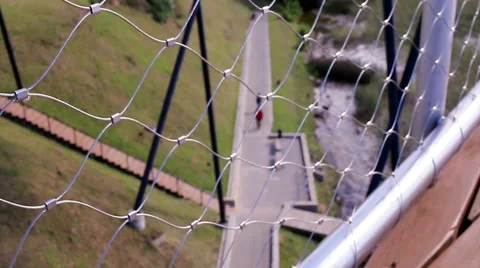 Bokeh view from observation desk Stock Footage 66426535