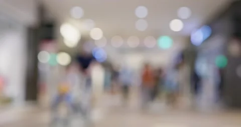 Bokeh view of shopping mall Stock Footage 290820552