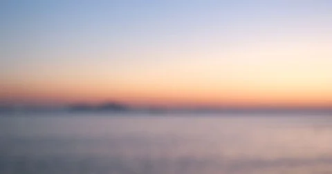 Bokeh view of sunset seascape Stock Footage 84853510