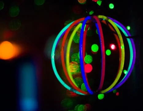 Bokeh of weird rave things Foto stock