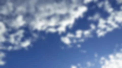 Bokeh white clouds, blue sky, the azure stratosphere, and spindrift. Stock-Fotos