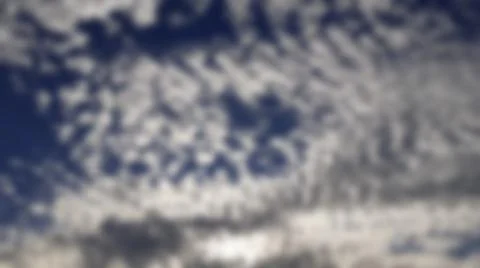 Bokeh white clouds, blue sky, the azure stratosphere, and spindrift. Foto stock