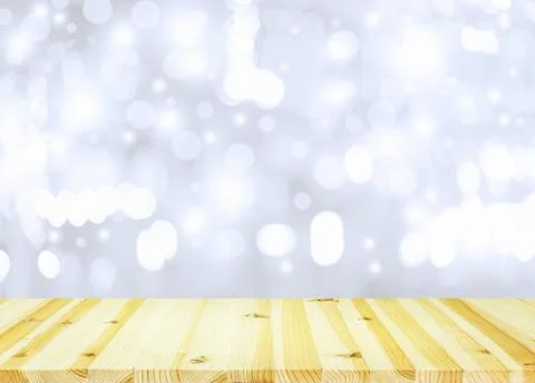 Bokeh wood background 库存照片