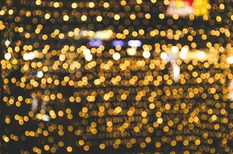 Bokeh yellow gold Stock Photos