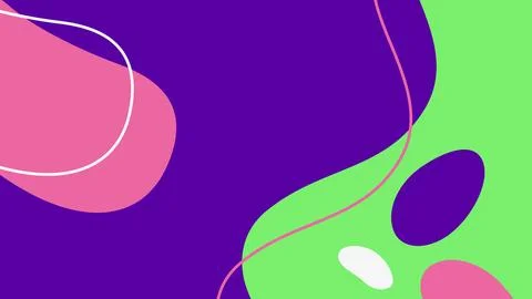 Bold Abstract Background in Purple and Green Stock Illustration