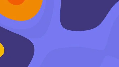 Bold abstract composition featuring large, flowing shapes in purple and blue  Illustration