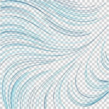 Bold abstract curl flow pattern transparent PNG design element Stock Photos