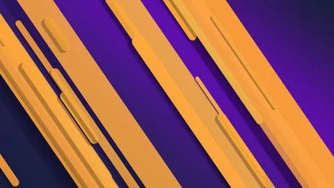 Bold abstract diagonal stripe pattern in orange and purple creates a dynami.. 库存插图