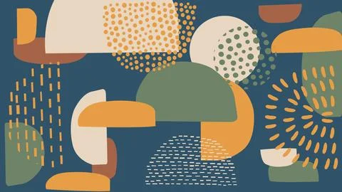 Bold Abstract Modern Collage Background Stock Illustration