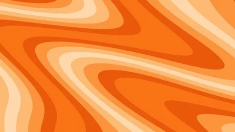 A bold abstract orange swirl pattern with lighter beige accents filling the f Illustrazione stock