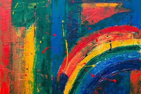 Bold abstract painting background Stock Photos