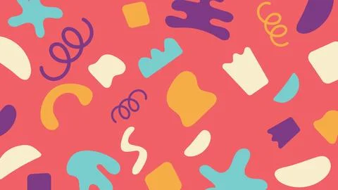 Bold abstract shape background Stock Illustration