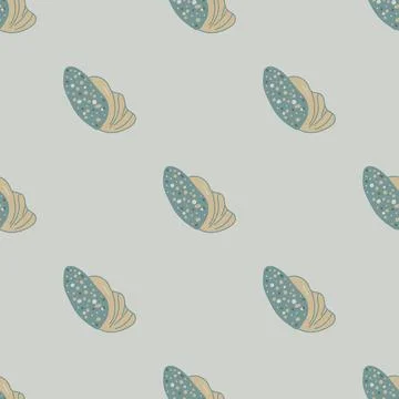 Bold and minimal ocean shell pattern for trendy designs. Coastal shell text.. Stock Illustration