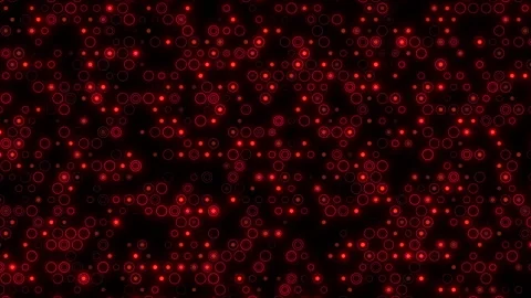 Bold and striking red dot pattern on black Stock-Footage 282364537