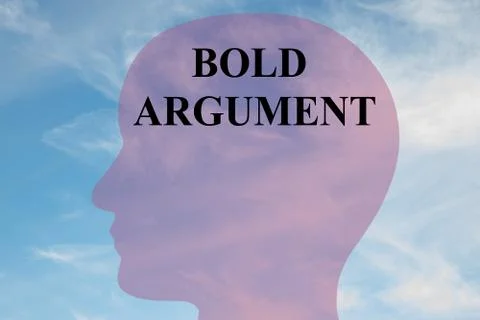 Bold Argument concept Stock Illustration