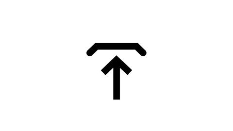 Bold Up Arrow Abstract Upload Symbol Design Stock Footage 332526289
